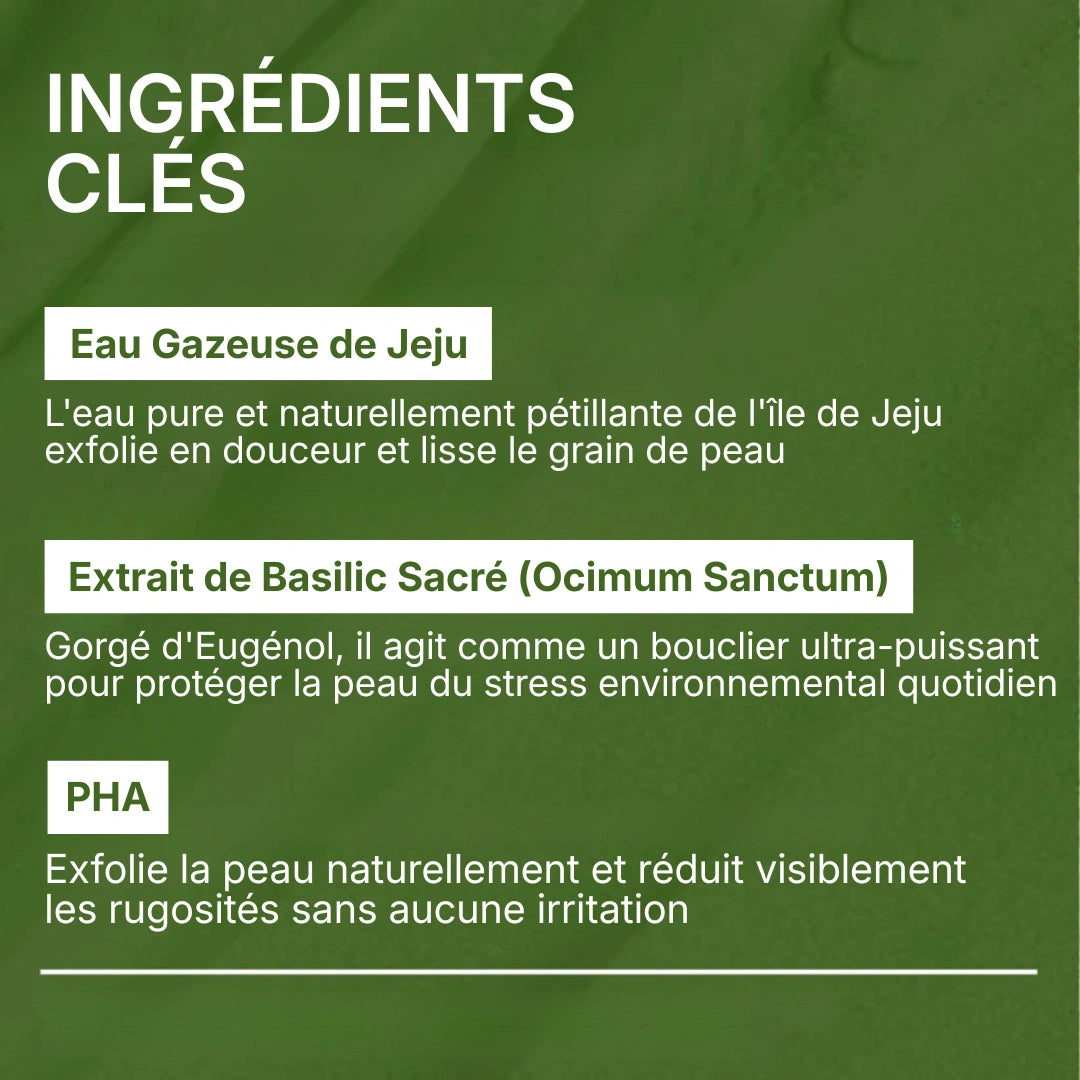 Masque à bulles au Basilic